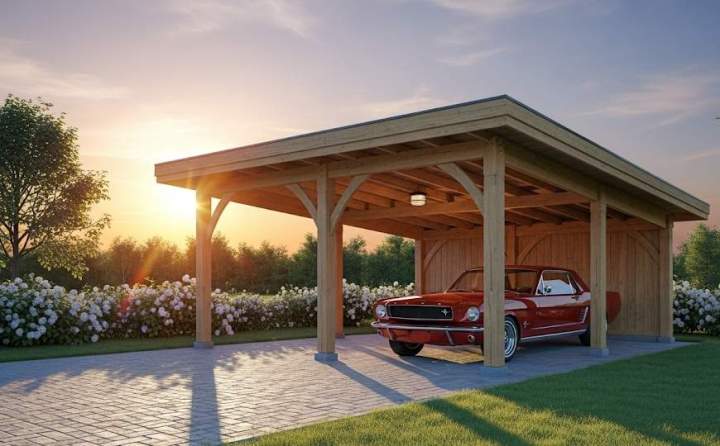 Carport bois