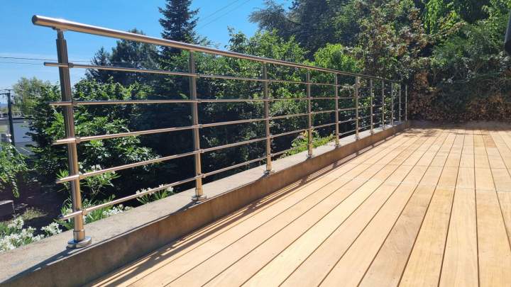 Poseur garde corps aluminium Lyon   6401