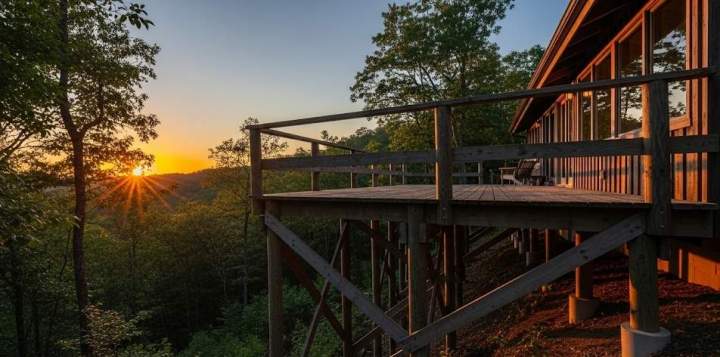 Terrasse bois sur pilotis